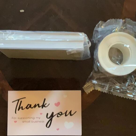 170 Pink thank you business cards and stickers - Picture 4 of 4